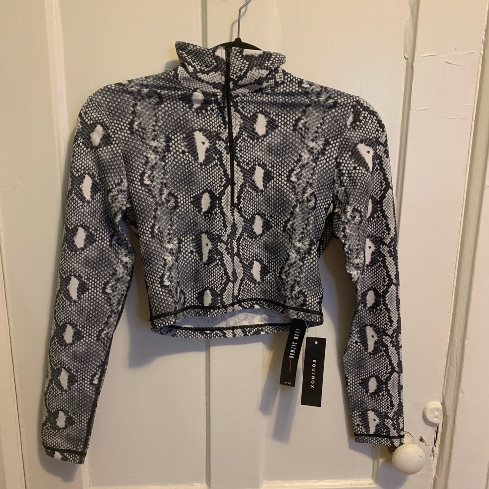 Nwt Adam Selman Sport Python Crop Top - image 2
